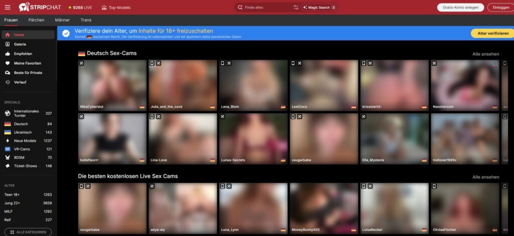 Stripchat weboldal